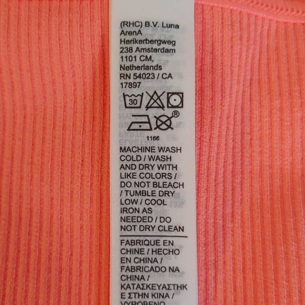 NWT Athleta Aurora Crop Rib Coral Tank - Picture 9 of 13